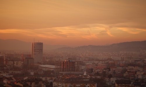 Užas: Pogledajte kako izgleda zalazak sunca u smogom zagađenom Zagrebu