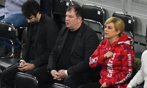 Ponovno zajedno u javnosti: Kolinda i Jakov s tribina bodre hrvatske tenisače