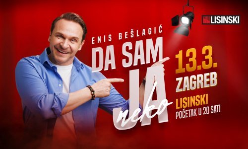 Enis Bešlagić s prvom samostalnom autorskom predstavom 'Da sam ja neko' dolazi i u Hrvatsku