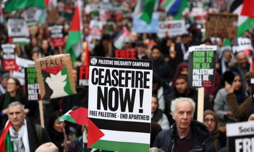 Britanski zdravstveni radnici s malim lijesovima traže prekid vatre u Gazi