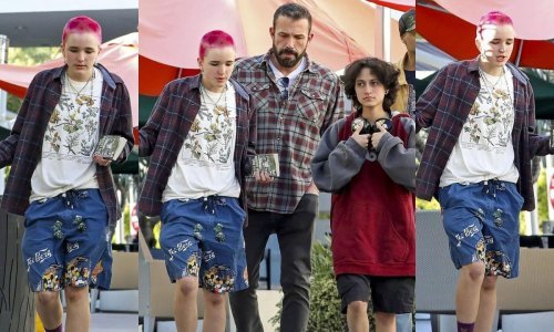 Brižni tata: Ben Affleck u šetnji s kćerkom i pokćerkom