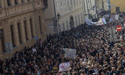 HDZ o prosvjedu: Nije se popunio ni ograđeni prostor na Markovu trgu