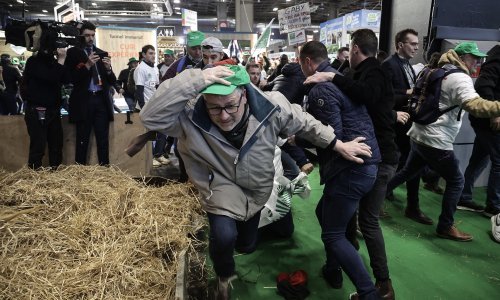 Bijesni poljoprivrednici upali na veliki sajam u Parizu, sukobili se s policijom