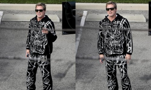 Brad Pitt privlačio poglede u bizarnom stajlingu s lubanjom kakav se ne viđa svaki dan