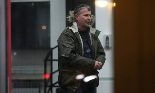 Uhićeni Vojković doveden na ispitivanje u zgradu EPPO-a