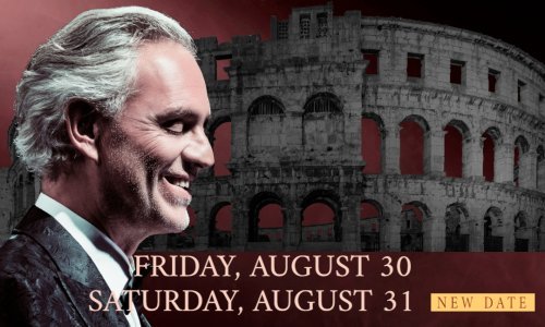 Zbog iznimnog odaziva publike Andrea Bocelli najavio još jedan koncert u pulskoj Areni