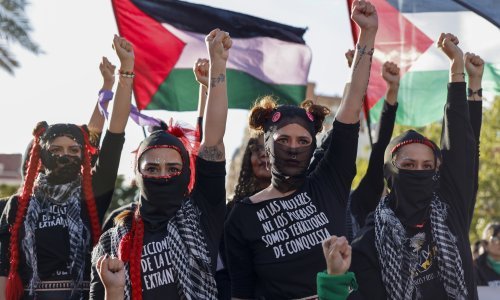 Španjolke se masovno solidarizirale s Palestinkama za Dan žena