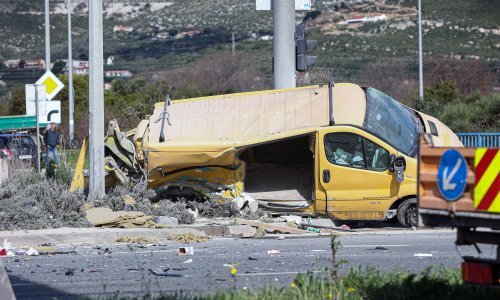 Sudar na Jadranskoj magistrali, velike gužve u smjeru Trogira