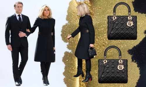 Brigitte Macron pokleknula pred kultnom torbicom princeze Diane