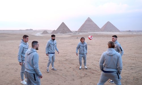 Ovako je izgledao trening Luke Modrića i 'vatrenih' ispred piramida