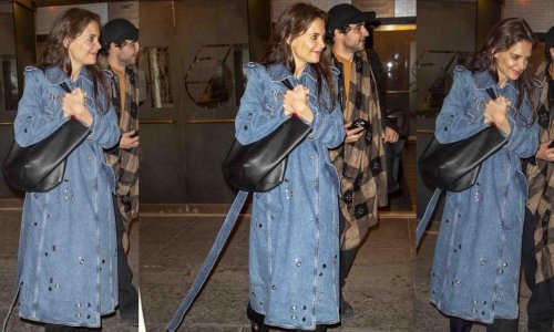 Totalno chic: Katie Holmes prošetala se u upečatljivom baloneru