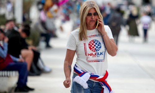 Pogledajte atmosferu na ulicama Splita uoči polufinala Kupa između Hajduka i Dinama