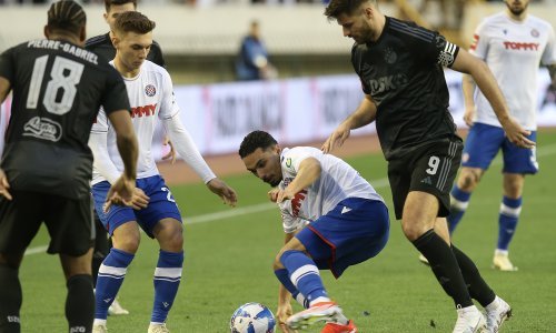 Polufinale SuperSport Hrvatskog nogometnog kupa, Hajduk - Dinamo 0:1, 3.4.2024., video sažetak