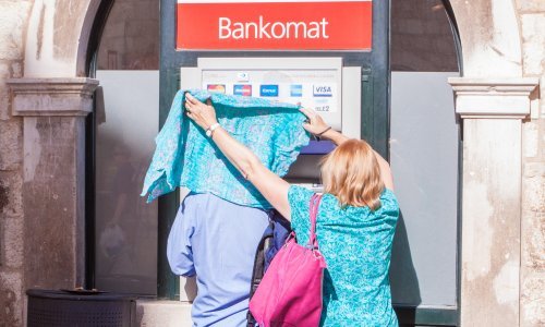 Bankomat - ilustracija