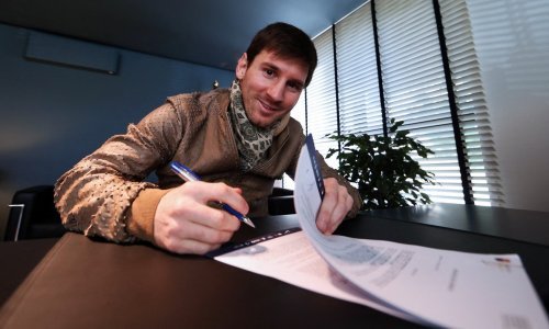 Messijev potpis iz 2013. godine, ali ovaj nije na salveti