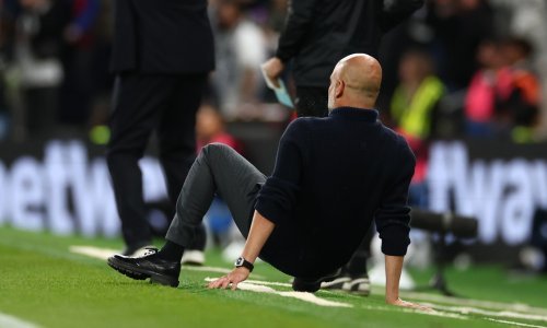 Nakon ove prilike Tottenhama Guardiola je doslovno pao na stražnjicu...