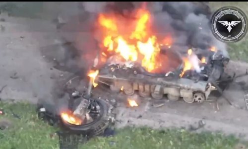 Uništeni tenk t-80