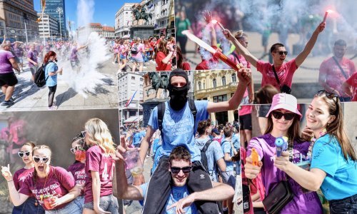 Maturantsko ludilo: Pjesma, baklje i zasipanje brašnom širom Hrvatske