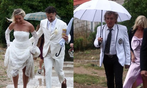 Kišno slavlje u Dubrovniku: Mladenci pokisli s gostima, a Rod Stewart ima novo izdanje