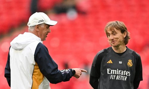 Carlo Ancelotti i Luka Modrić Real Madrid