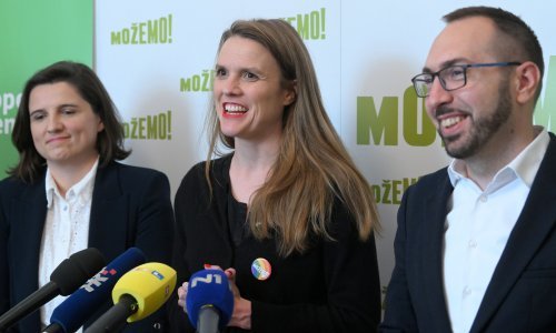 Spitzenkandidatkinja Reintke u Zagrebu podržala Možemo!: 'Puno toga je na kocki'