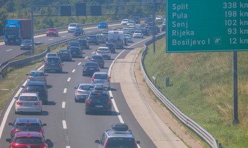 Pojačan promet na autocestama, kolone na A1