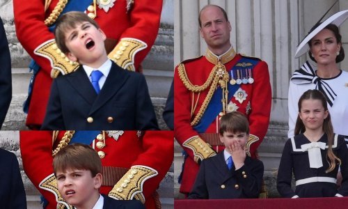 Nestašni princ Louis opet je bio zvijezda parade; svojim grimasama ukrao svu pažnju