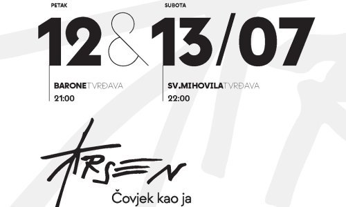 Na dvodnevnom glazbenom događanju 'Arsen, Čovjek kao ja' nastupaju Matija i Lu Dedić, Gibonni, Matija Cvek...