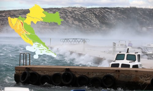 U ponedjeljak nas čekaju olujna bura i pljuskovi, izdan crveni meteoalarm
