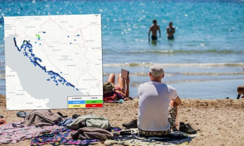 Na ovoj interaktivnoj karti možete provjeriti je li na vašoj plaži čisto more