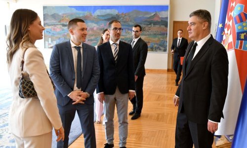 Predsjednik Milanović primio zagrebačke Sinjane