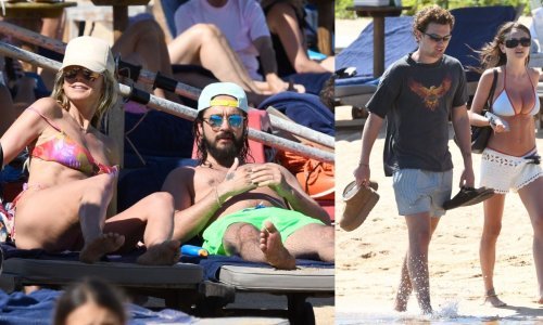 Vruće igrice u plićaku: Heidi Klum i njezina kći Leni s partnerima  uživaju kao da su sami na plaži