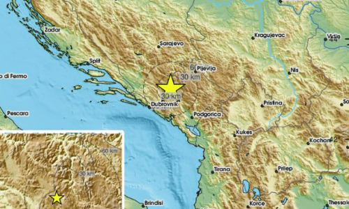 Potres magnitude 3,0 pogodio Crnu Goru, osjetio se i u Hercegovini