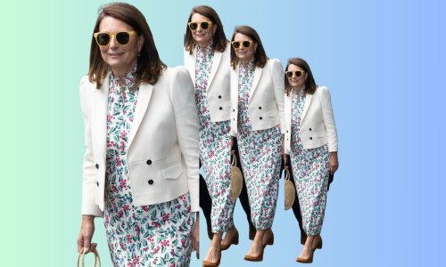 Cvjetni uzorak dobro joj pristaje: Majka Kate Middleton zablistala na Wimbledonu