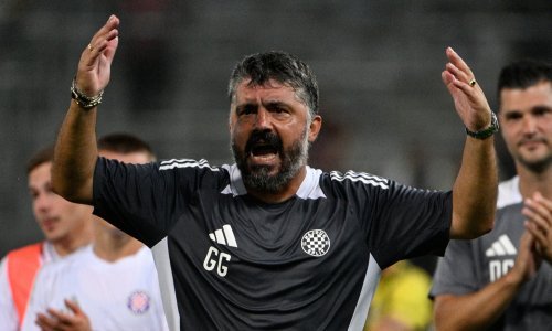 Pogledajte kako je Gattuso poludio i zatrčao se; Hajdukova klupa se prepala