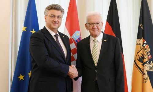 Plenković u Stuttgartu o novim plinovodima i ulaganjima u Hrvatsku