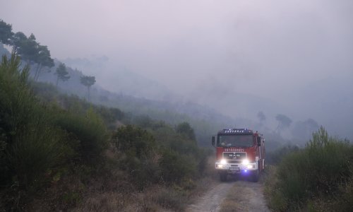 Požar kod Karlobaga, gasi ga deset vatrogasaca