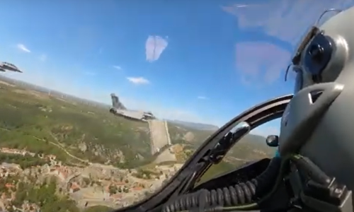 Pogledajte kako je prelet iznad Knina izgledao iz kokpita Rafalea
