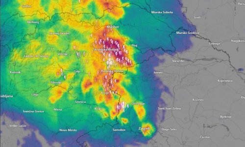 Jako nevrijeme pogodilo Sloveniju, a tijekom noći očekuje se i u dijelu Hrvatske