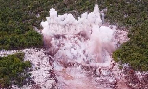 Miniranjem stijene počeli radovi na tunelu Kozjak, evo kako to izgleda