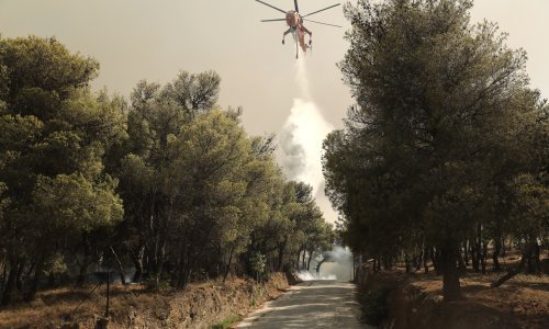 Blizu Atene bukti veliki požar, širi se poput munje, Grci traže pomoć EU