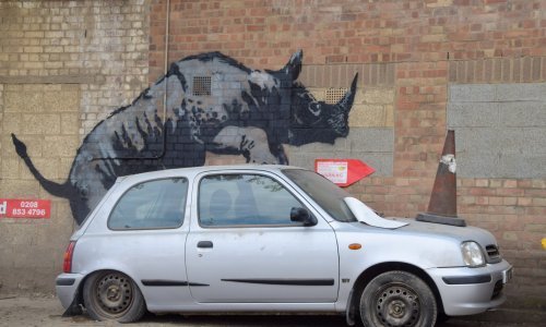 Banksy otkrio svoj deveti mural sa životinjama u Londonu, uništen nakon nekoliko sati