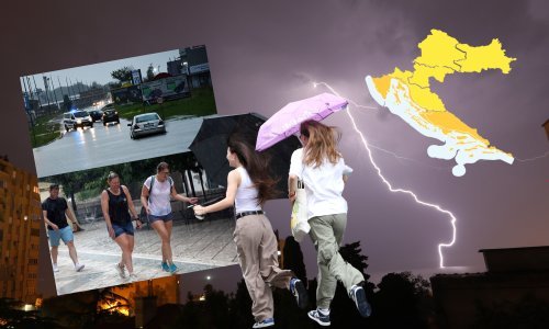 Upozorenje meteorologa: U nedjelju mogući pljuskovi, pijavice, tuča i bujične poplave