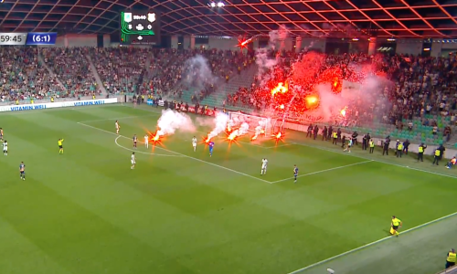 Stožice u plamenu; pogledajte kako je Armada prekinula utakmicu Olimpije i Rijeke