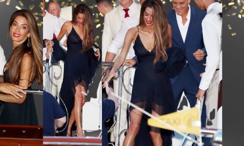 Istaknula vitke noge: Amal Clooney dala je posve novo značenje maloj crnoj haljini