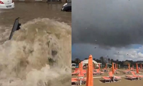 Užas u Italiji: Auti plivaju ulicama, pijavica nosi ležaljke i suncobrane