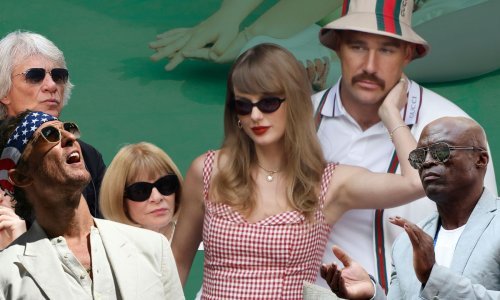 Slavne face napunile tribine na US Openu: Taylor Swift nije skidala ruke s Travisa Kelcea