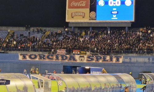 Torcida 'skrivala' transparent do početka utakmice, Boysi imali 'vatreni' uvod