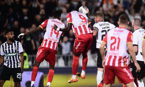 Crvena zvezda razbila Partizan; bivši igrač Gorice zabio hat-trick