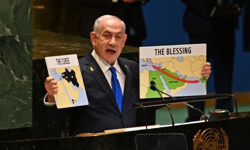 Netanyahu govorio u UN-u, mahao kartama, delegati masovno napuštali dvoranu